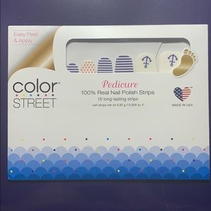 Color Street Pedicure Ship Ship Hooray